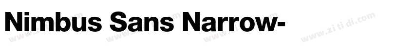 Nimbus Sans Narrow字体转换